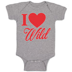 Baby Clothes I Love Wild Baby Bodysuits Boy & Girl Newborn Clothes Cotton