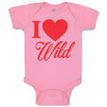 Baby Clothes I Love Wild Baby Bodysuits Boy & Girl Newborn Clothes Cotton