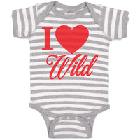 Baby Clothes I Love Wild Baby Bodysuits Boy & Girl Newborn Clothes Cotton