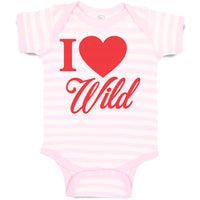 Baby Clothes I Love Wild Baby Bodysuits Boy & Girl Newborn Clothes Cotton