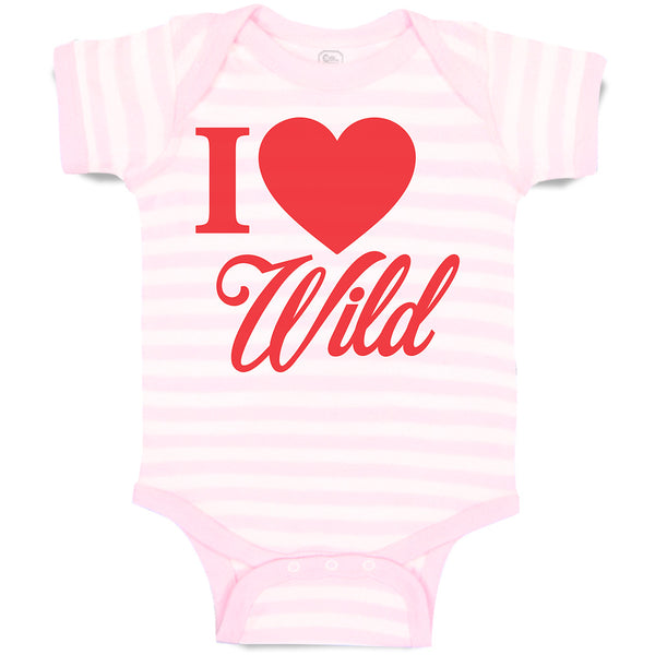 Baby Clothes I Love Wild Baby Bodysuits Boy & Girl Newborn Clothes Cotton