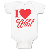 Baby Clothes I Love Wild Baby Bodysuits Boy & Girl Newborn Clothes Cotton