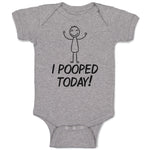 Baby Clothes I Pooped Today! Baby Bodysuits Boy & Girl Newborn Clothes Cotton