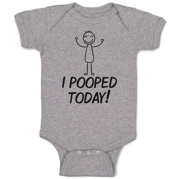 Baby Clothes I Pooped Today! Baby Bodysuits Boy & Girl Newborn Clothes Cotton
