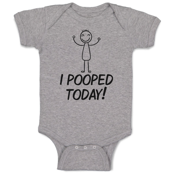 Baby Clothes I Pooped Today! Baby Bodysuits Boy & Girl Newborn Clothes Cotton