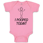 Baby Clothes I Pooped Today! Baby Bodysuits Boy & Girl Newborn Clothes Cotton