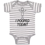 Baby Clothes I Pooped Today! Baby Bodysuits Boy & Girl Newborn Clothes Cotton