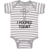 Baby Clothes I Pooped Today! Baby Bodysuits Boy & Girl Newborn Clothes Cotton