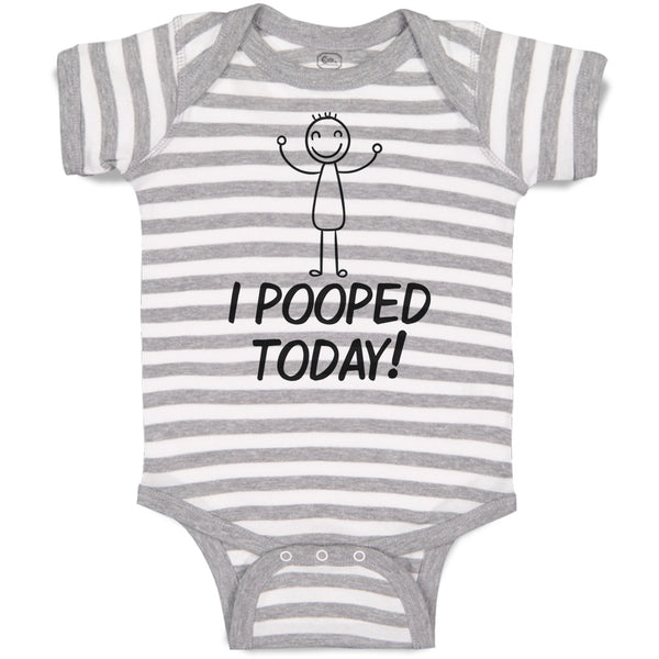 Baby Clothes I Pooped Today! Baby Bodysuits Boy & Girl Newborn Clothes Cotton