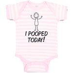 Baby Clothes I Pooped Today! Baby Bodysuits Boy & Girl Newborn Clothes Cotton
