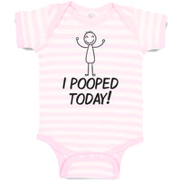 Baby Clothes I Pooped Today! Baby Bodysuits Boy & Girl Newborn Clothes Cotton