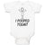 Baby Clothes I Pooped Today! Baby Bodysuits Boy & Girl Newborn Clothes Cotton