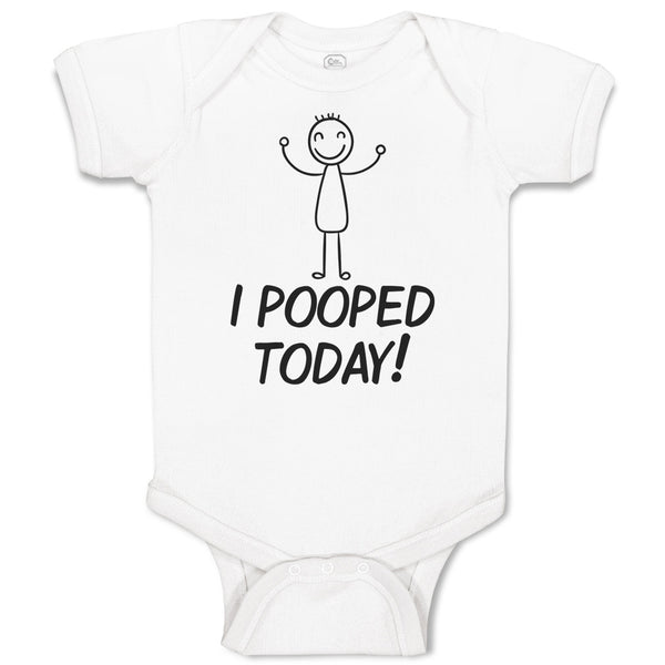 Baby Clothes I Pooped Today! Baby Bodysuits Boy & Girl Newborn Clothes Cotton