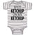 Baby Clothes I Put Ketchup on My Ketchup Baby Bodysuits Boy & Girl Cotton