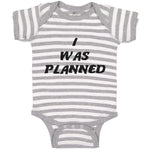 Baby Clothes I Was A Planned Baby Bodysuits Boy & Girl Newborn Clothes Cotton