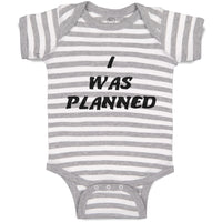 Baby Clothes I Was A Planned Baby Bodysuits Boy & Girl Newborn Clothes Cotton