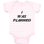 Baby Clothes I Was A Planned Baby Bodysuits Boy & Girl Newborn Clothes Cotton