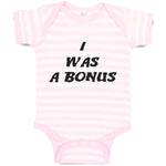 Baby Clothes I Was A Bonus Baby Bodysuits Boy & Girl Newborn Clothes Cotton