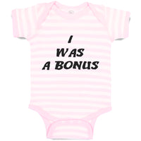 Baby Clothes I Was A Bonus Baby Bodysuits Boy & Girl Newborn Clothes Cotton