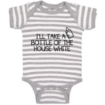 Baby Clothes I'Ll Take A Bottle of The House White Baby Bodysuits Cotton