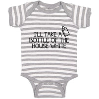 Baby Clothes I'Ll Take A Bottle of The House White Baby Bodysuits Cotton