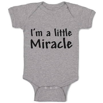 Baby Clothes I'M A Little Miracle Baby Bodysuits Boy & Girl Cotton