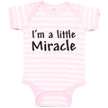 Baby Clothes I'M A Little Miracle Baby Bodysuits Boy & Girl Cotton