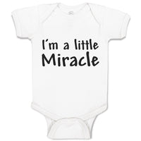 Baby Clothes I'M A Little Miracle Baby Bodysuits Boy & Girl Cotton