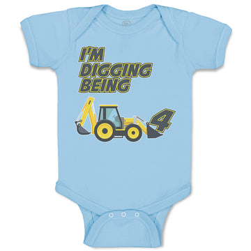 Baby Clothes I'M Digging Being 4 Baby Bodysuits Boy & Girl Cotton