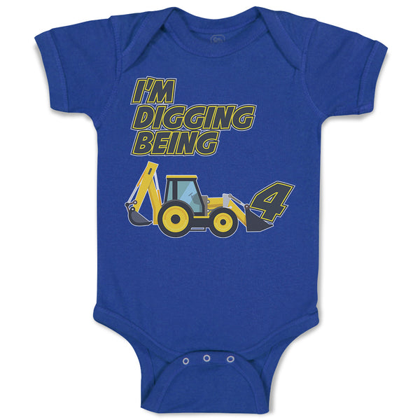 Baby Clothes I'M Digging Being 4 Baby Bodysuits Boy & Girl Cotton