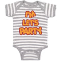 Baby Clothes I'M Let's Party Baby Bodysuits Boy & Girl Newborn Clothes Cotton