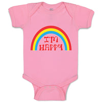 Baby Clothes I'M Happy Baby Bodysuits Boy & Girl Newborn Clothes Cotton