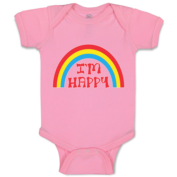 Baby Clothes I'M Happy Baby Bodysuits Boy & Girl Newborn Clothes Cotton