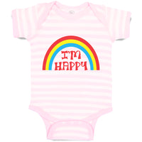 Baby Clothes I'M Happy Baby Bodysuits Boy & Girl Newborn Clothes Cotton