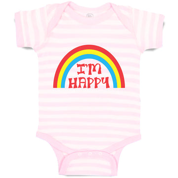 Baby Clothes I'M Happy Baby Bodysuits Boy & Girl Newborn Clothes Cotton