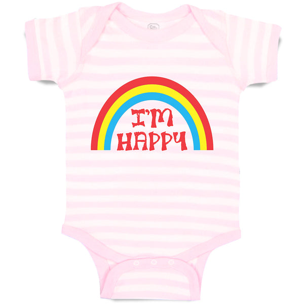 Baby Clothes I'M Happy Baby Bodysuits Boy & Girl Newborn Clothes Cotton