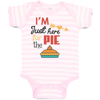 Baby Clothes I'M Just Here for The Pie Baby Bodysuits Boy & Girl Cotton