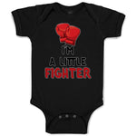 Baby Clothes I'M A Little Fighter Sport Boxing Gloves 1 Baby Bodysuits Cotton