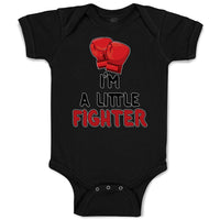 Baby Clothes I'M A Little Fighter Sport Boxing Gloves 1 Baby Bodysuits Cotton