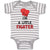 Baby Clothes I'M A Little Fighter Sport Boxing Gloves 1 Baby Bodysuits Cotton