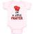 Baby Clothes I'M A Little Fighter Sport Boxing Gloves 1 Baby Bodysuits Cotton