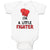 Baby Clothes I'M A Little Fighter Sport Boxing Gloves 1 Baby Bodysuits Cotton