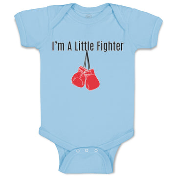 Baby Clothes I'M A Little Fighter Sport Boxing Gloves 2 Baby Bodysuits Cotton