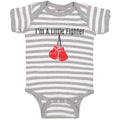 Baby Clothes I'M A Little Fighter Sport Boxing Gloves 2 Baby Bodysuits Cotton