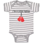 Baby Clothes I'M A Little Fighter Sport Boxing Gloves 2 Baby Bodysuits Cotton