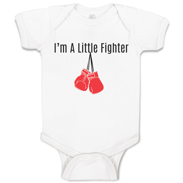 Baby Clothes I'M A Little Fighter Sport Boxing Gloves 2 Baby Bodysuits Cotton
