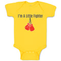 Baby Clothes I'M A Little Fighter Sport Boxing Gloves 2 Baby Bodysuits Cotton
