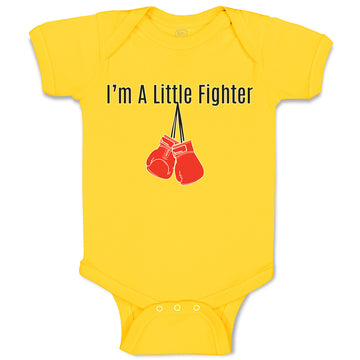 Baby Clothes I'M A Little Fighter Sport Boxing Gloves 2 Baby Bodysuits Cotton