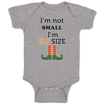 Baby Clothes I'M Not Small I'M Elf Size Baby Bodysuits Boy & Girl Cotton