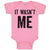 Baby Clothes It Wasn'T Me Baby Bodysuits Boy & Girl Newborn Clothes Cotton